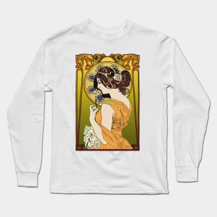 Pre-Raphaelite Girl 4 (Orange) Long Sleeve T-Shirt